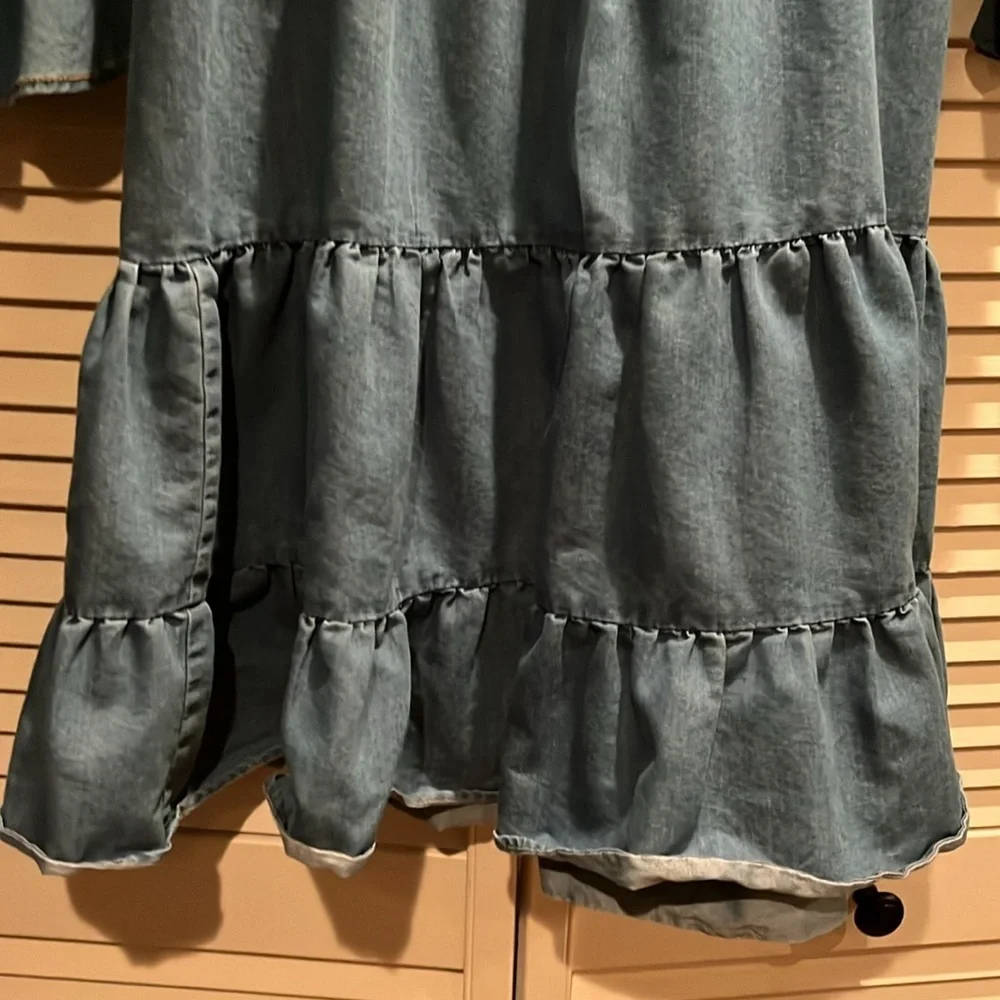 Bonnie Jean Denim Ruffle tier dress Girls‎ 14